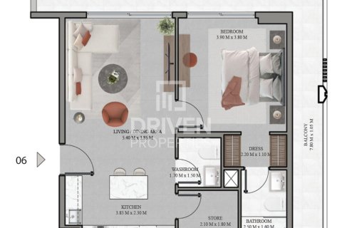 شقة في السطوه, دبي 1غرف نوم, 85.94 م² رقم 136714 - صورة 23