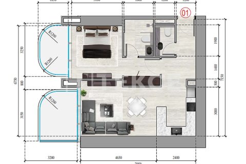 Apartamento en Dubai, 2 dormitorios, 115 m², № 38610 - foto 11