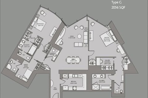 Appartement à Downtown Dubai (Downtown Burj Dubai), Dubai, 2 chambres, 191 m², № 88953 - photo 19